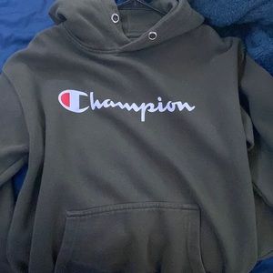 Mens green champion hoodie